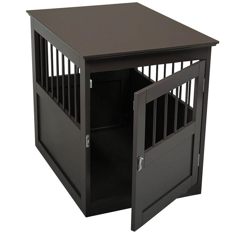 Dog Wooden Crate Kennel Cage Bed Night Stand - Westfield Retailers