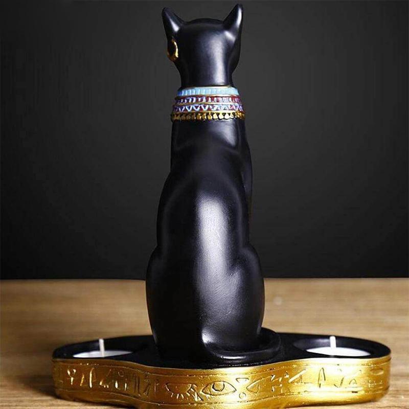 Egyptian Cat Candlestick Candle Holder - Westfield Retailers
