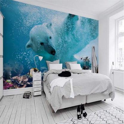 Polar Bear Underwater Decorative Wallpaper - Westfield Retailers
