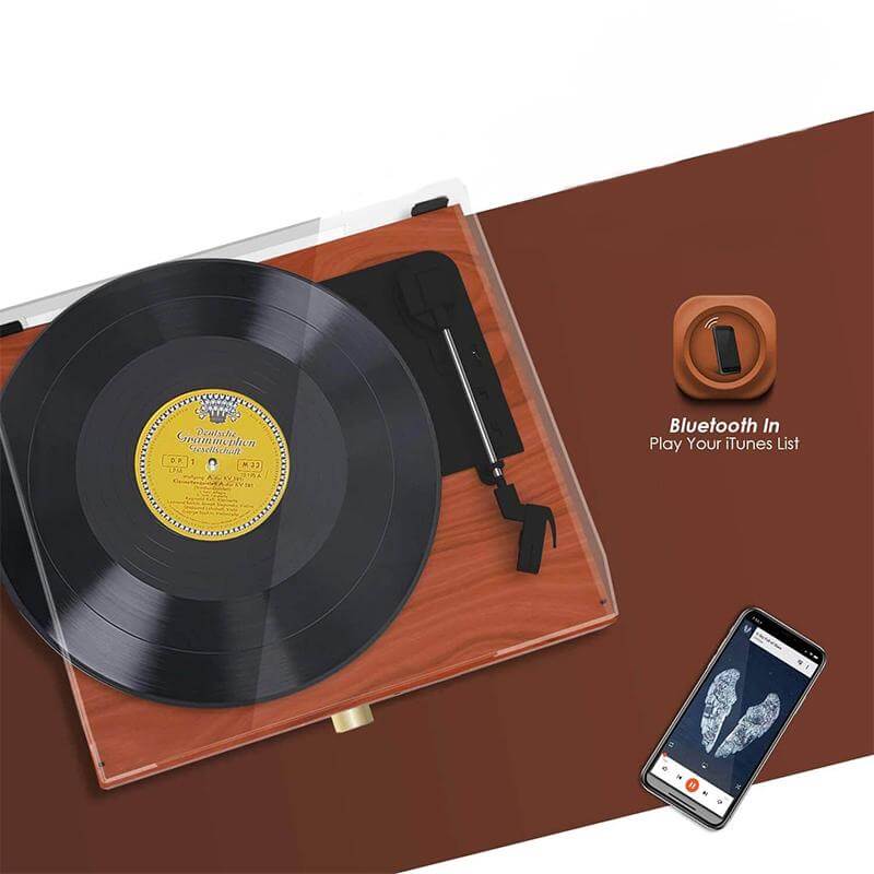 Premium Bluetooth Record Player for Vinyl Records - Westfield Retailers