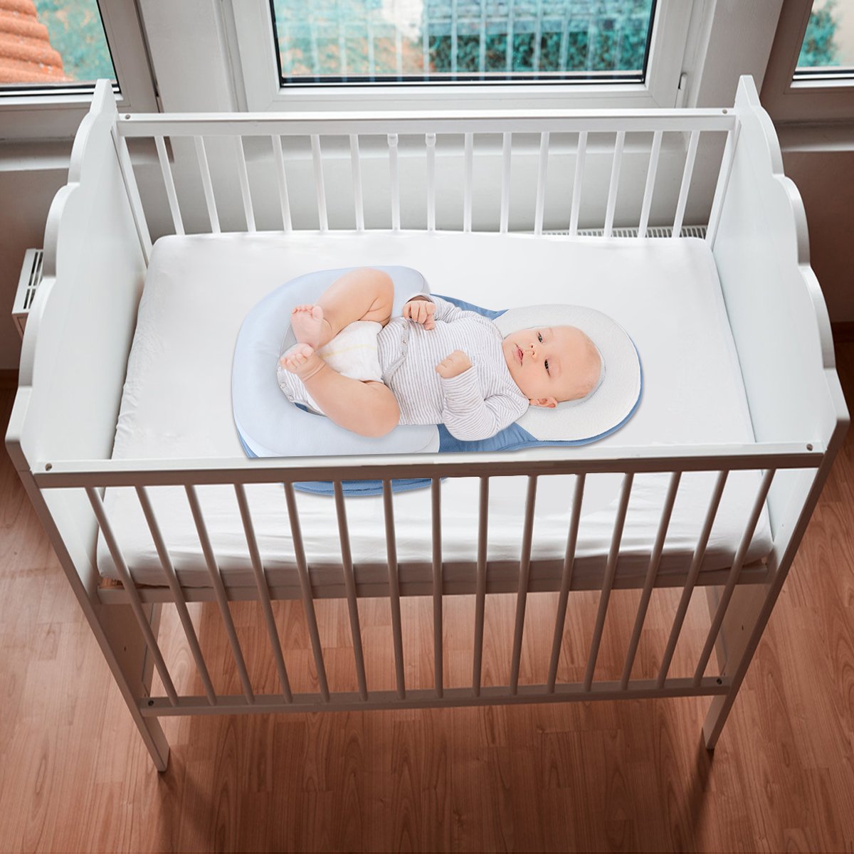 Newborn Baby Anti Roll Lounger Pillow Bed - Westfield Retailers