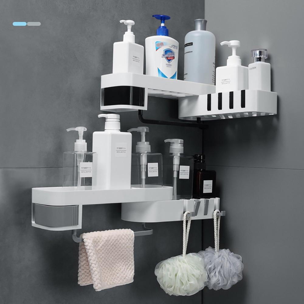 Multi Purpose Bathroom Shelf Holder with Hidden Hooks - Westfield Retailers