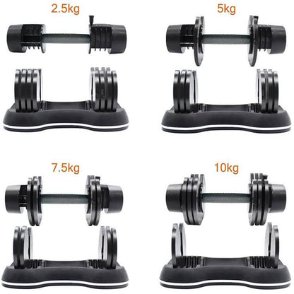 Adjustable Dumbbell 27.5lbs Weights for Home Gym - Westfield Retailers