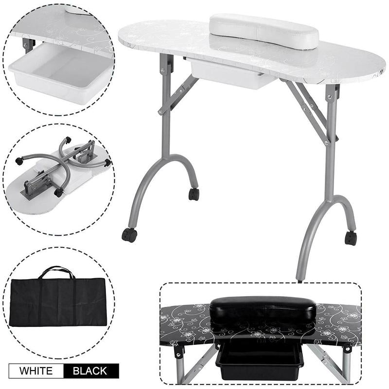 Portable Folding Manicure Table Salon Desk - Westfield Retailers