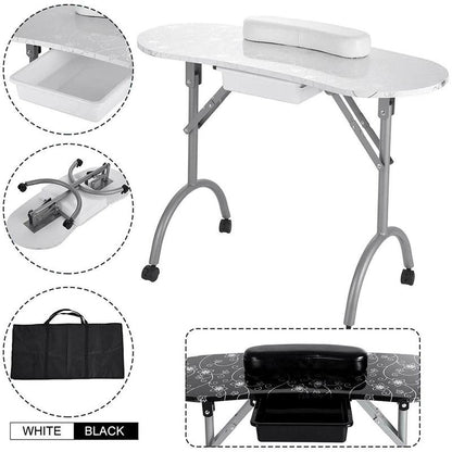 Portable Folding Manicure Table Salon Desk - Westfield Retailers