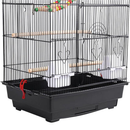 Large Roof Top Metal Bird Cage with Toys - Westfield Retailers