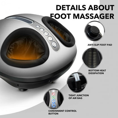Shiatsu Foot Massager Electric Feet Massage Machine with Soothing Heat Deep Kneading Therapy for Plantar Fasciitis