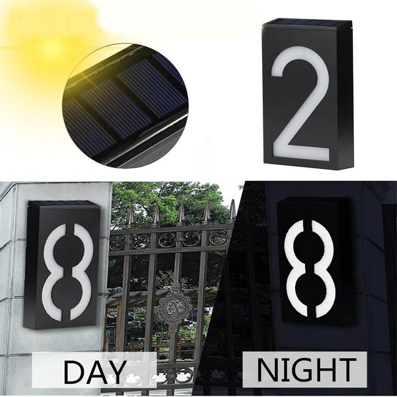 House Number Solar Light LED Doorplate - Westfield Retailers