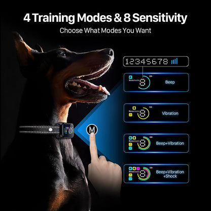 Dog Bark Collar with 8 Adjustable Sensitivity & Beep Vibration