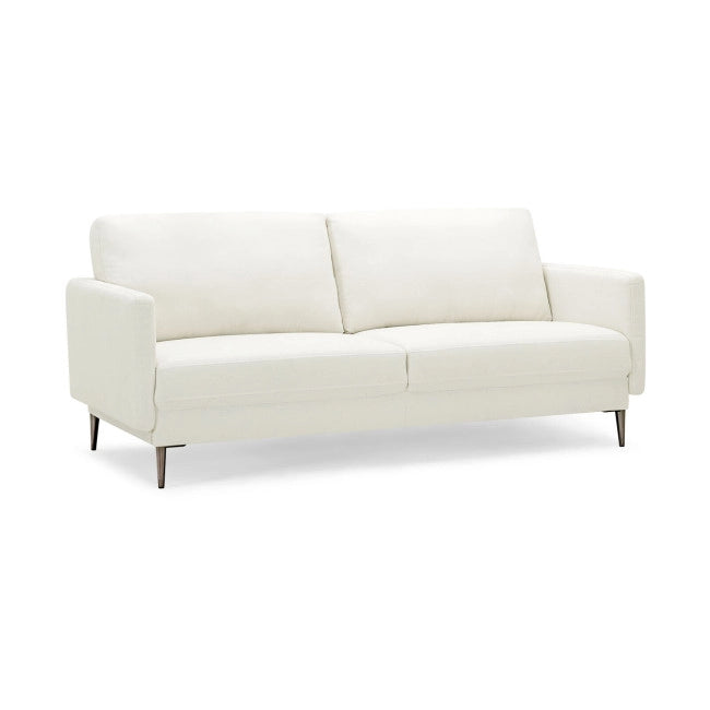 Sofá de tela moderno de 76,5 pulgadas, sofá de dos plazas tapizado con cojín