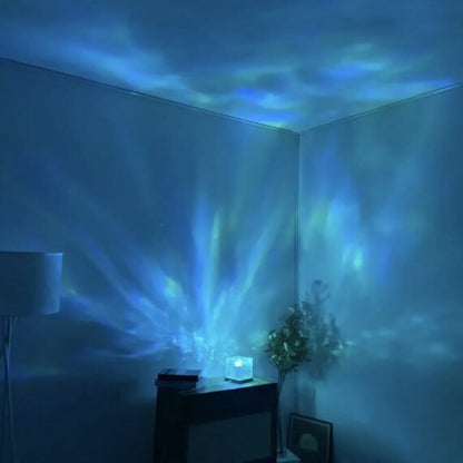 Rotating Water Ripple Night Light With Remote Control