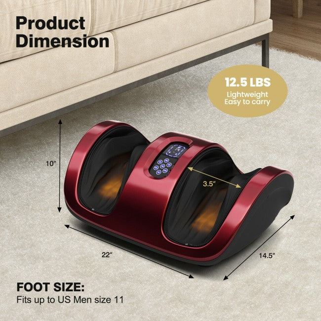 Therapeutic Shiatsu Foot Massager Calf Leg Massage Machine with Heat Deep Kneading for Plantar Fasciitis