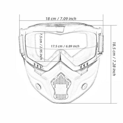 Luxury Snow Ski Goggles With Mouth Filter - Westfield Retailers