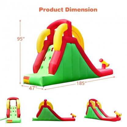 Kids Garden Inflatable Water Slides with Climb Wall