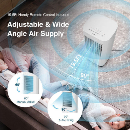 Humidificador portátil del aire acondicionado del refrigerador de aire evaporativo 3 en 1 con 3 modos y control remoto