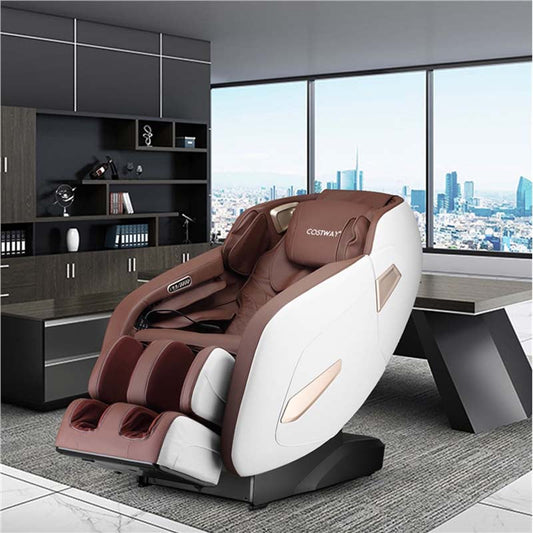 Sillón de masaje Shiatsu de cuerpo completo, sillón reclinable de masaje de gravedad cero SL Track con detector de cuerpo automático