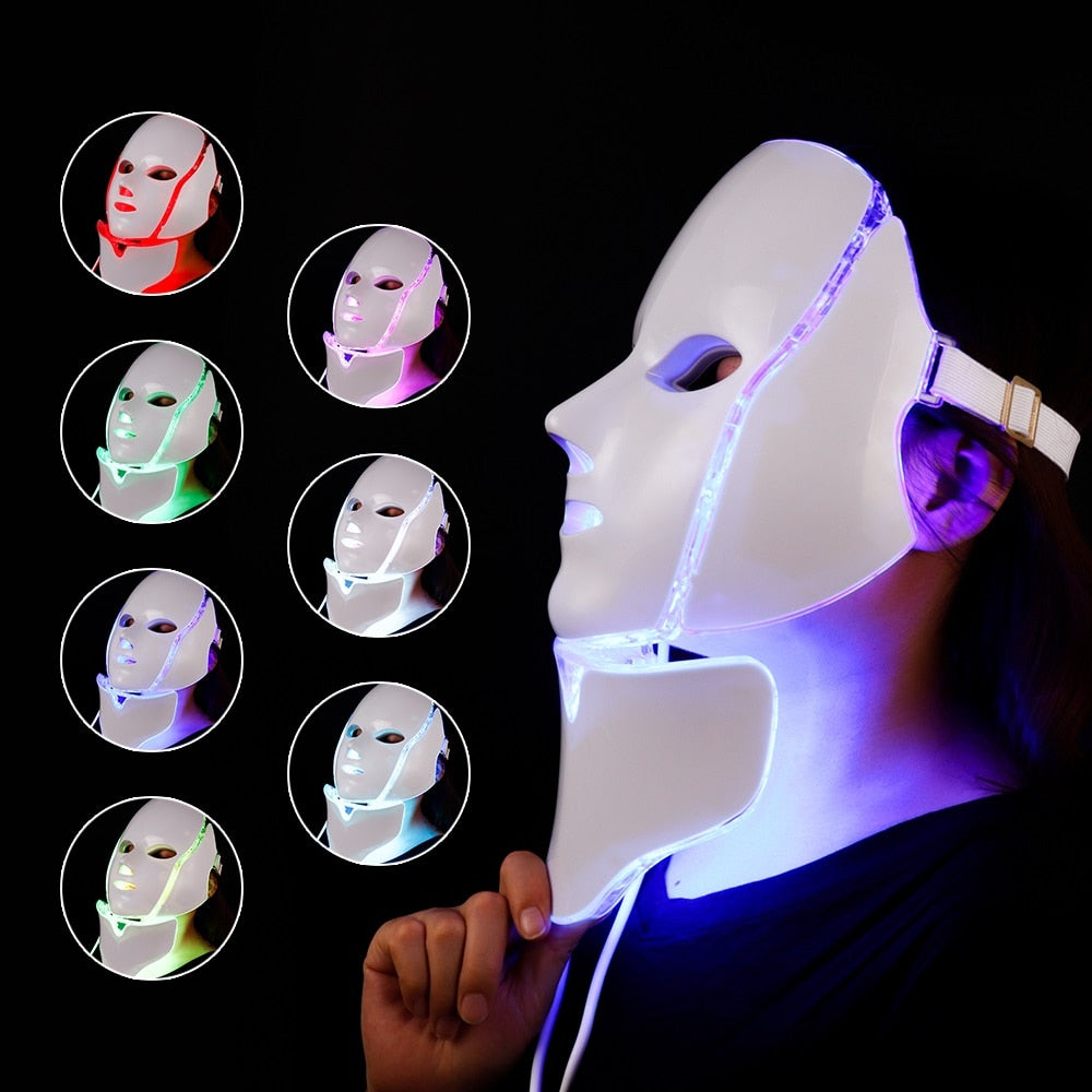 7 Colors Dermalight Pro Anti-Aging Led Facial Photon Therapy Mask - Westfield Retailers