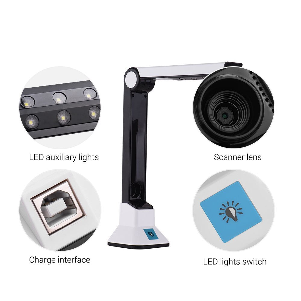 HD Document Camera - A4 Capture Size Book Scanner - 8 Mega-pixel - Westfield Retailers