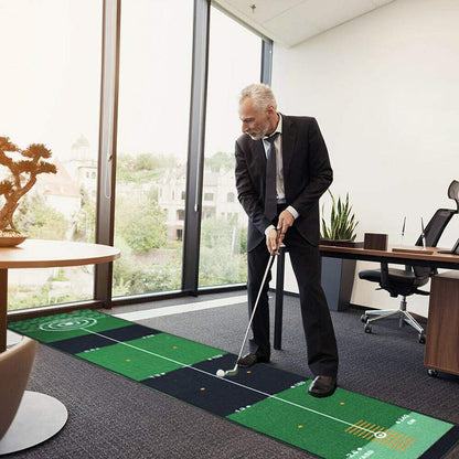 Putting Practice Mat - Indoor Outdoor Training Golf Hitting Carpet - Westfield Retailers