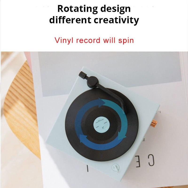 Retro Bluetooth Speaker Vinyl Record Player | Bluetooth 5.0 Wireless Speakers Mini Portable Speaker - Westfield Retailers