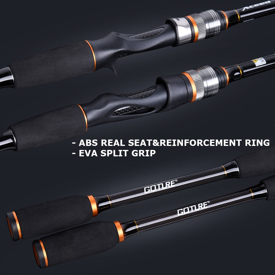 Spinning and Casting Fishing Rods Carbon Fiber MH/M Power 1.98-3M - Westfield Retailers