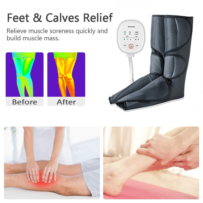Pressotherapy Air Compression Calf & Foot Massager