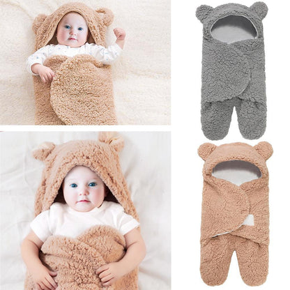 Infant Baby Hooded Wrap Blanket | Swaddling Blanket 0-12 Month - Westfield Retailers