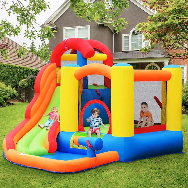 Kids Inflatable Bounce House with Water Slide