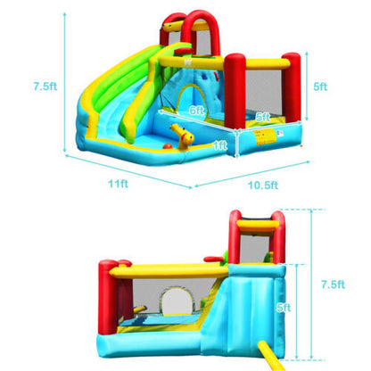 Kids Bounce Castle Backyard Inflatable Playground with Water Slides