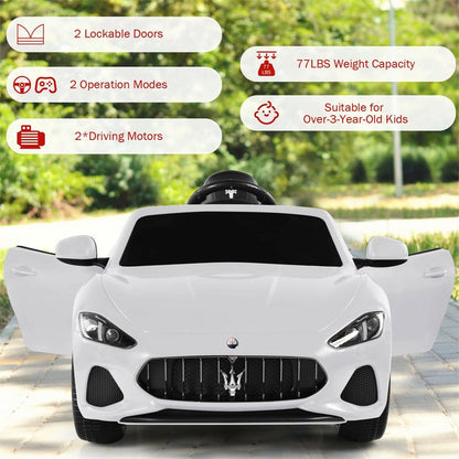 Licensed Maserati GranCabrio 12V Battery Powered Kids Ride On Car w/ Remote Control
