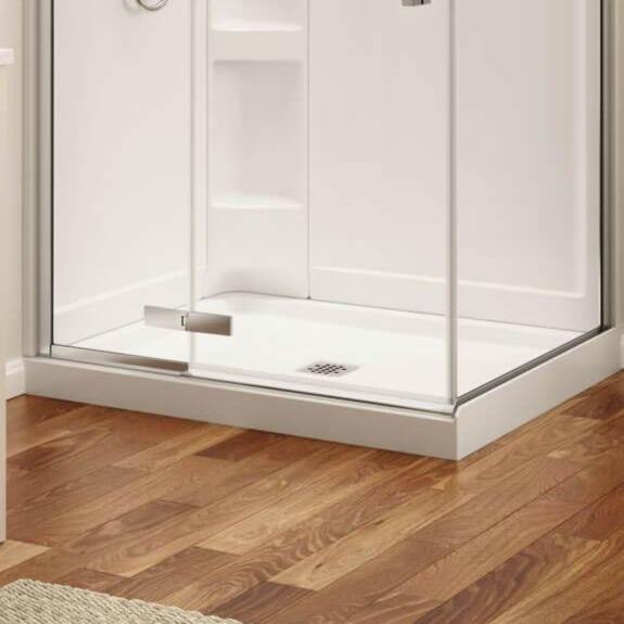 Standard Size Stand Up Solid Surface Shower Tile Base Pan 34" x 34" - Westfield Retailers