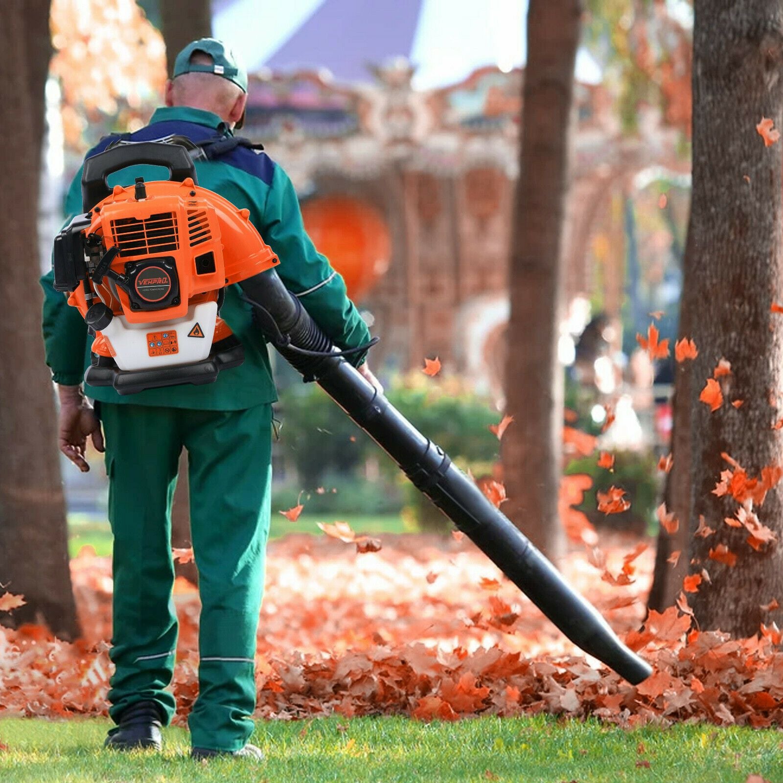 Powerful Compact Gas Powered Backpack Leaf Blower 63 CC - Westfield Retailers