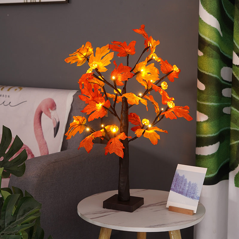 LED Lighted Fall Maple Tree Light -2 Pack