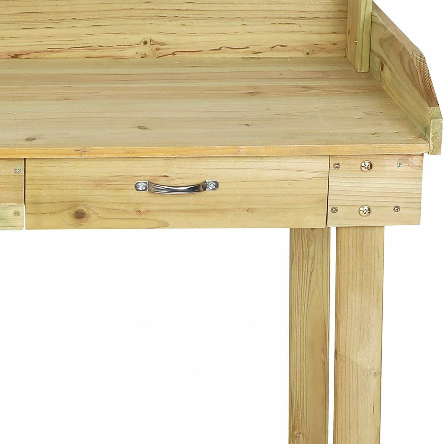 Large Spacious Outdoor Garden Wooden Potting Workbench Table With Sink - Westfield Retailers