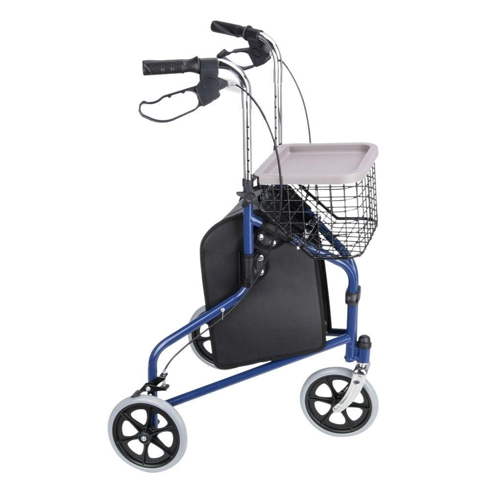 Premium Folding Senior Elderly Adult 3 Wheel Walker / Rollator - Westfield Retailers