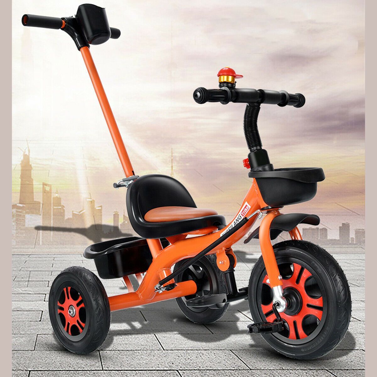 Foldable Compact Kids Three Wheel Push Tricycle Bike - Westfield Retailers
