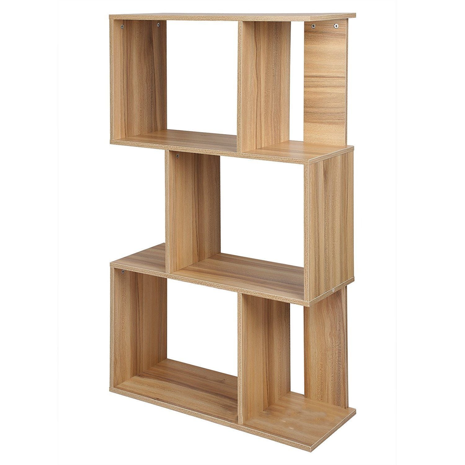 Large Standing Office Wood Book Organizer Storage Shelf 6 Cubes - Westfield Retailers