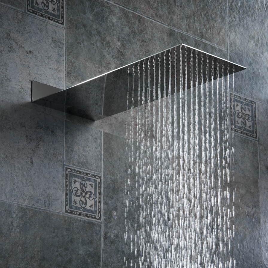 Square Rainfall Ceiling Shower Head Stainless Steel - Westfield Retailers