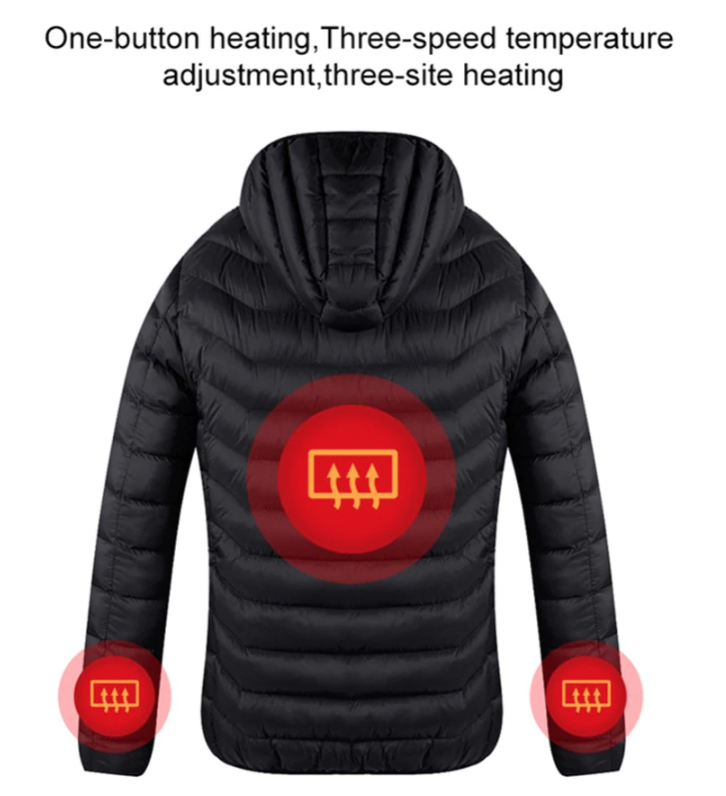 Snap On Heated Electric Jacket Battery Operated - Westfield Retailers