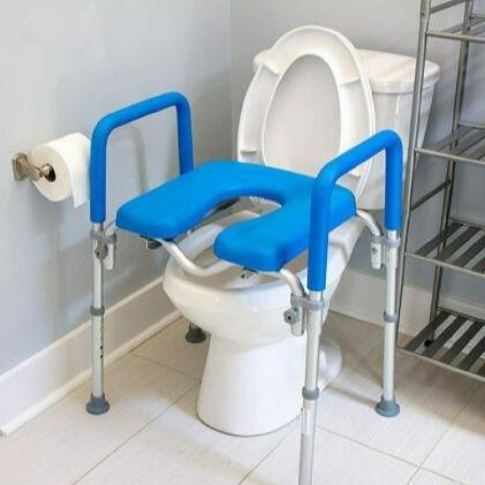 Heavy Duty Adjustable Handicap Raised Toilet Seat Riser With Arms - Westfield Retailers