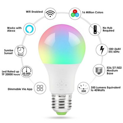 WiFi Smart Dimmable & Multicolor Wake-up Lights - Westfield Retailers