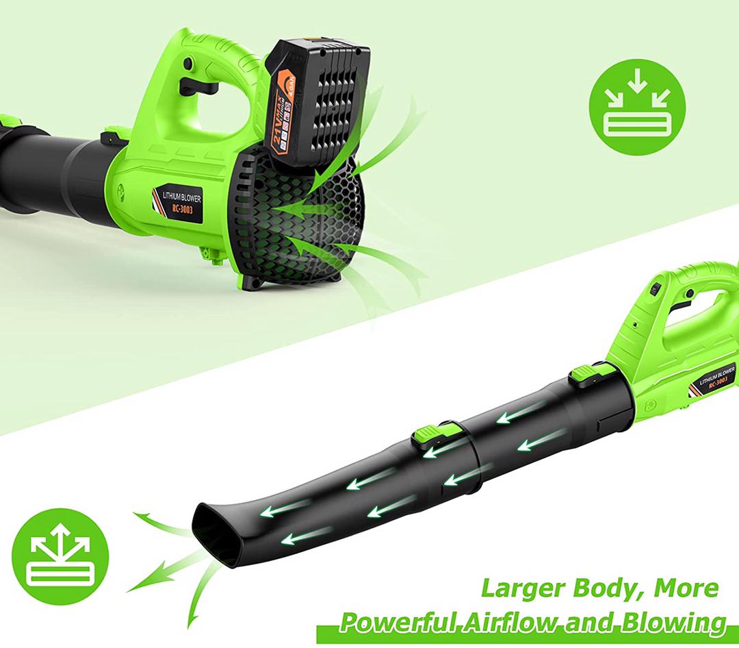 21V Electric Cordless Handheld Leaf Blower for Dust or Snow Debris Blower - 150 MPH Battery Powered - Westfield Retailers
