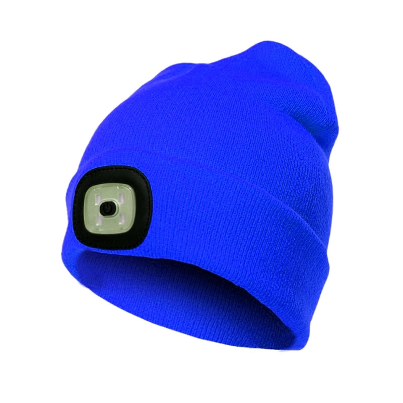 LED Knitted Winter Beanie Hat