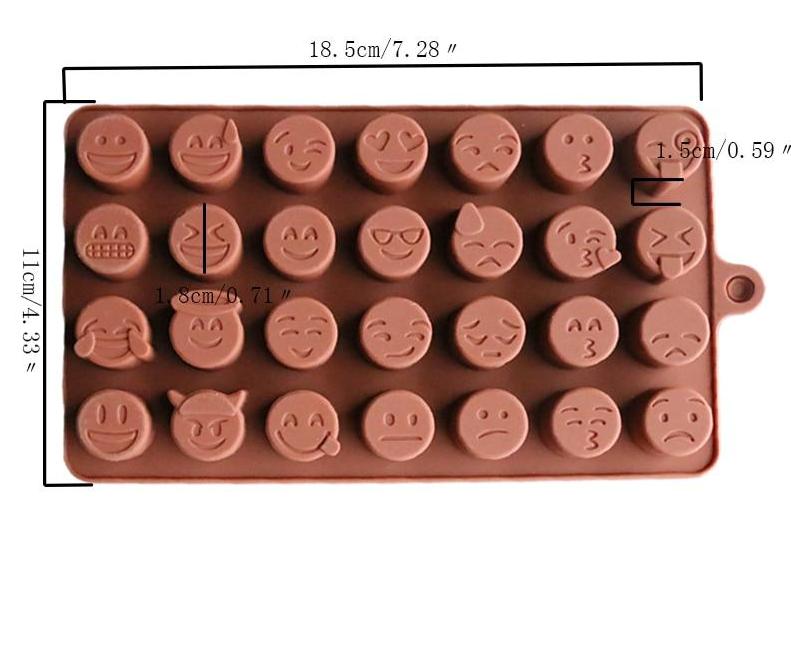 Emoji Facesmile Chocolate Silicone Mold - Westfield Retailers
