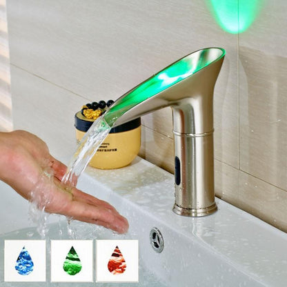 Led Light Basin Waterfall Type Sensor Faucet - Westfield Retailers