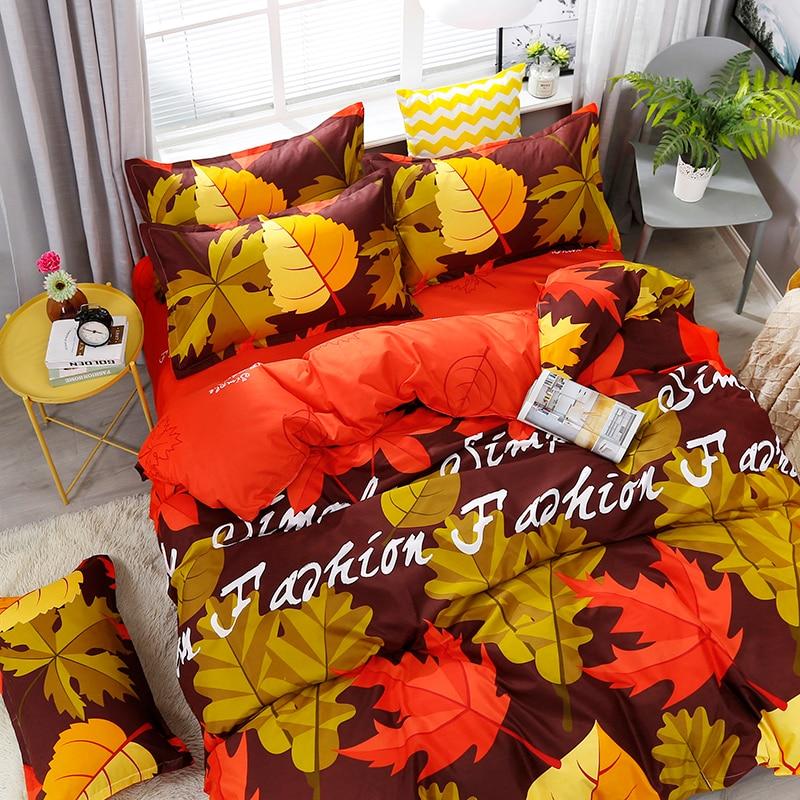 High Quality Maple Leaf Printed Bedding Set - Westfield Retailers