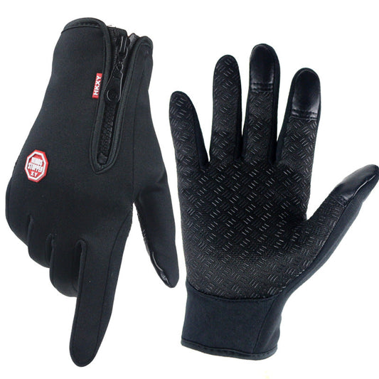 Ultra-Thin Thermal Gloves - Unisex Touch Screen Winter Fleece Gloves - M / Black -Thermal Gloves - Westfield Retailers