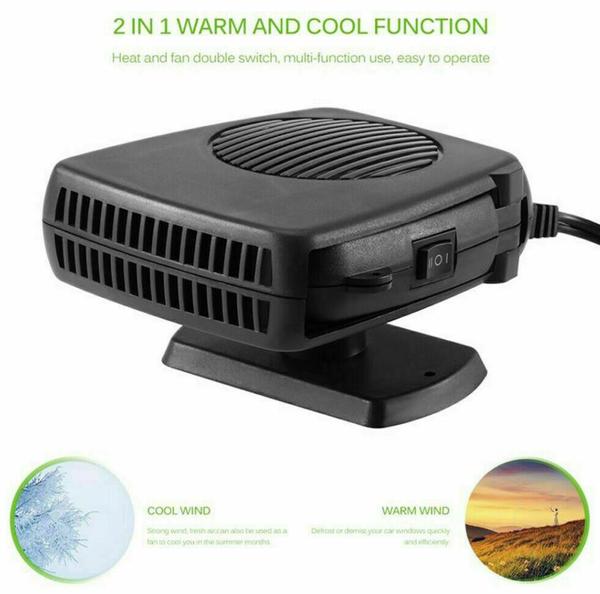 Windshield Defroster Heating Fan - Car Dryer 2 In 1 Mini Electric Windshield Defroster and Demister 12V - Westfield Retailers