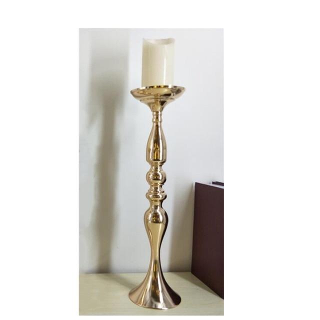 Golden Candle Holder Flower Vase Centerpiece - Westfield Retailers