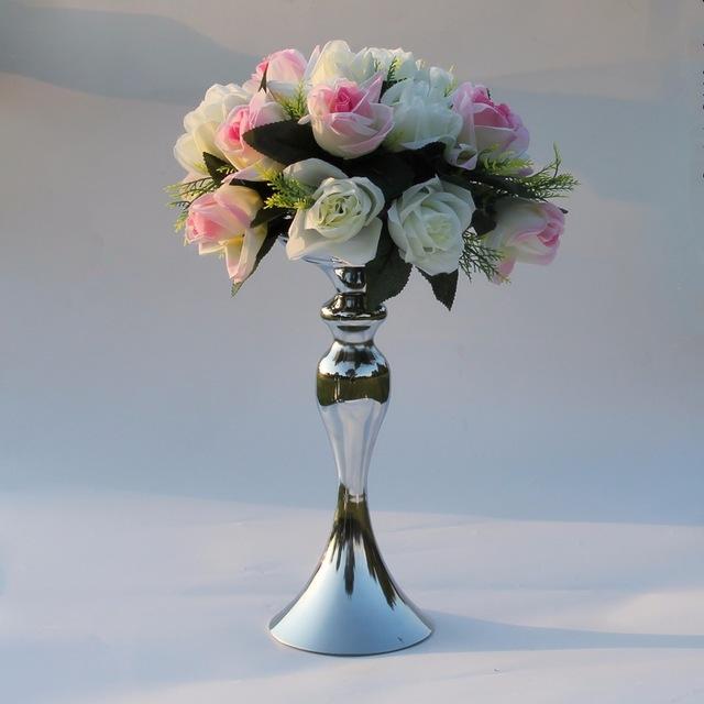Golden Candle Holder Flower Vase Centerpiece - Westfield Retailers